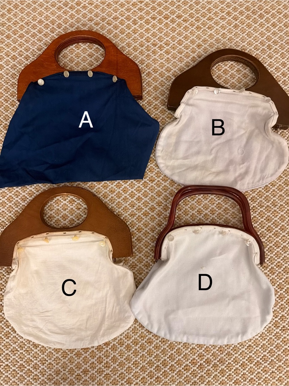 Vintage Bermuda Bag 10 inch regular size handles